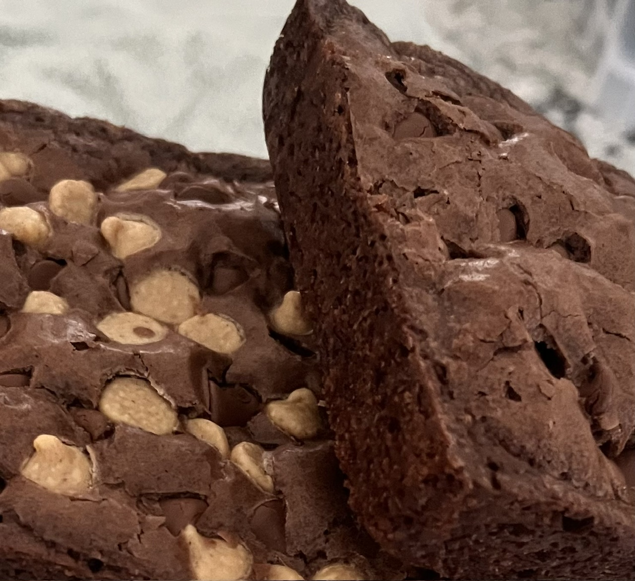 Fan favorite brownies from Shay’s Sweet Treats arranged on a platter.